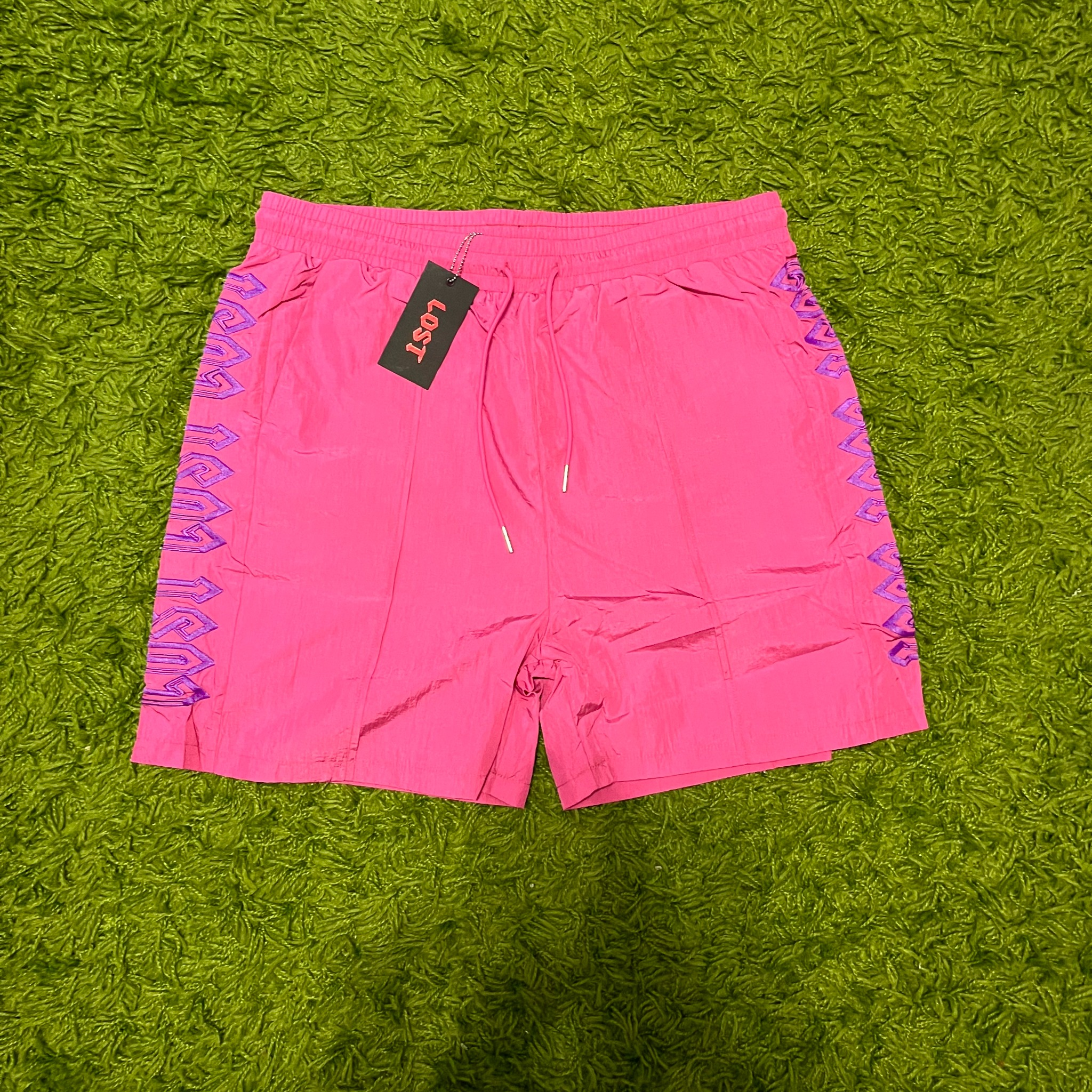 Lost Intricacy Pink/Purple Track Shorts